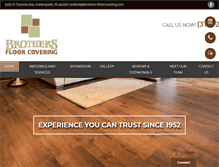 Tablet Screenshot of brothers-floorcovering.com